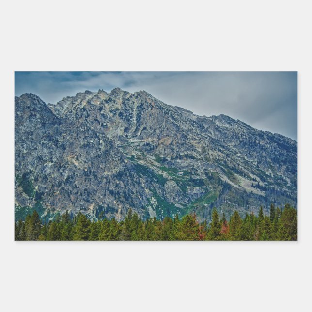 Pegatina Rectangular Teton NP 6901 (Anverso)