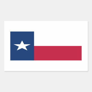 Pegatina Rectangular Texas