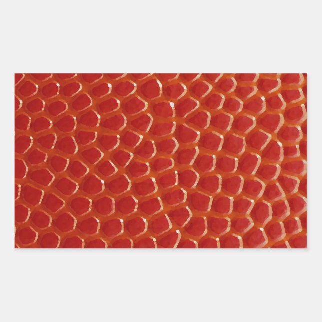 Pegatina Rectangular Textura de cierre del baloncesto (Anverso)