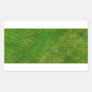 Pegatina Rectangular Textura de hierba verde