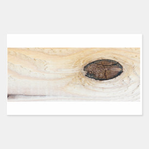 Pegatina Rectangular Textura de madera