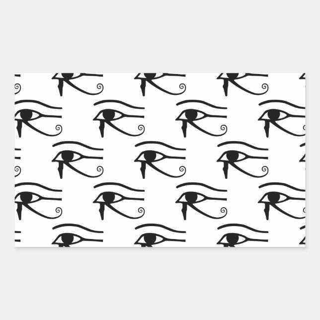 Pegatina Rectangular The Eye Of Horus Pattern (Anverso)