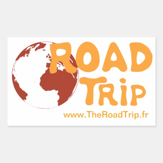 Pegatina Rectangular The Road Trip Sticker (Anverso)