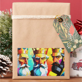 Pegatina Rectangular Three Kings