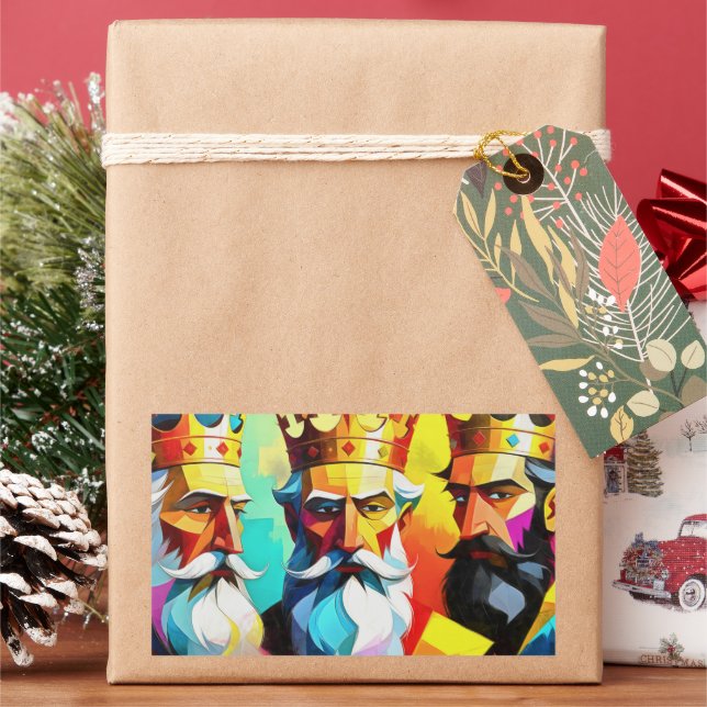 Pegatina Rectangular Three Kings (Vacaciones)