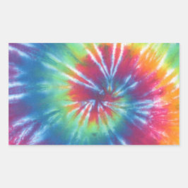 Pegatina Rectangular Tie Dye One