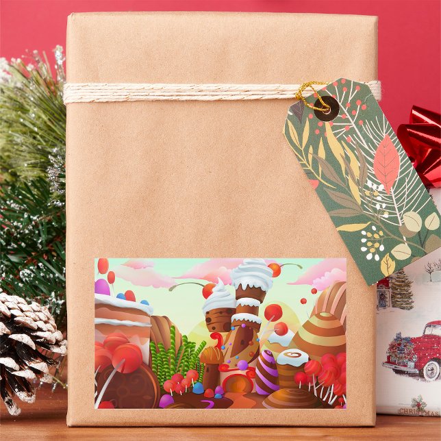 Pegatina Rectangular Tierra Del Chocolate (Subido por el creador)