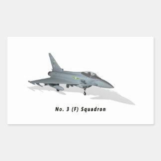 Pegatina Rectangular Tifón Eurofighter No. 3 Sqn