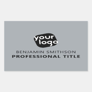 Pegatina Rectangular Título de nombre de color personalizado Añadir aqu