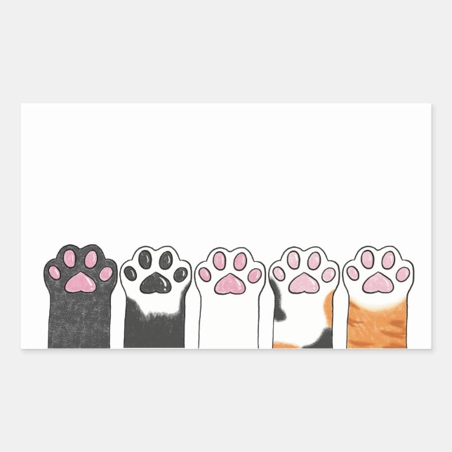 Pegatina Rectangular Todos los frijoles (Anverso)