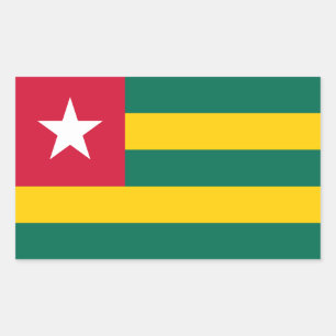 Pegatina Rectangular Togo