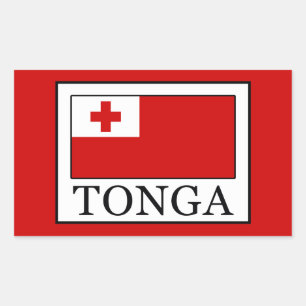 Pegatina Rectangular Tonga