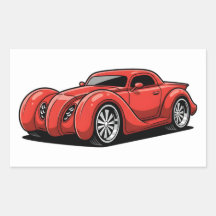 Toon Hotrod Rojo Lava en Espiral