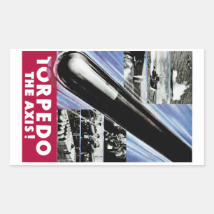 Pegatina Rectangular Torpedo El Eje