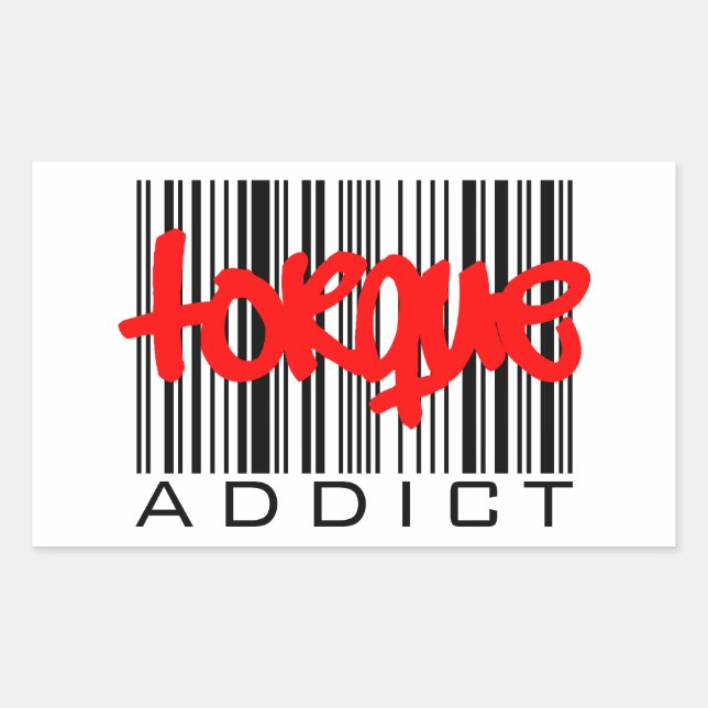 Pegatina Rectangular Torque Addict (Anverso)