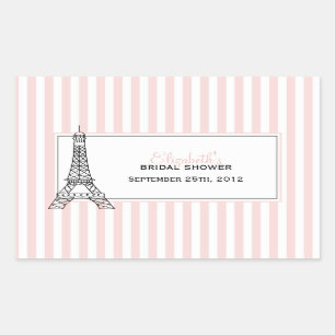 Pegatina Rectangular Torre Eiffel