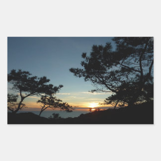 Pegatina Rectangular Torrey Pine Sunset III California