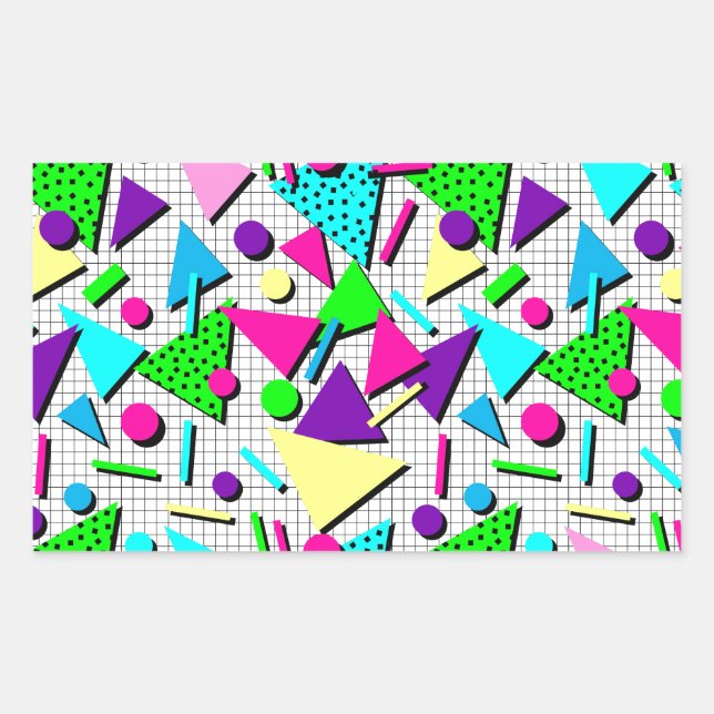 Pegatina Rectangular totalmente radical (Anverso)