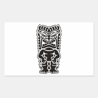 Pegatina Rectangular tótem tiki