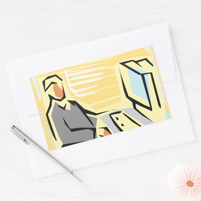 Pegatina Rectangular Trabajar En Pegatinas De Computadoras (Subido por el creador)