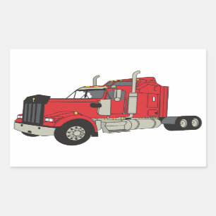 Pegatina Rectangular Tractor de Kenworth