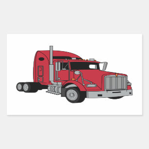 Pegatina Rectangular Tractor Kenworth