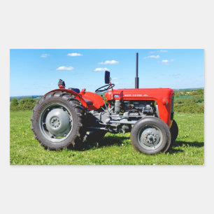 Pegatina Rectangular tractor Massey Ferguson 35