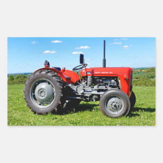 Pegatina Rectangular tractor Massey Ferguson 35
