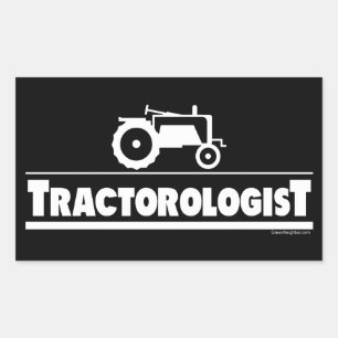 Pegatina Rectangular Tractorólogo - Tractor