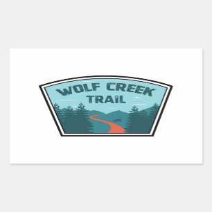 Pegatina Rectangular Trail de Wolf Creek Dayton Ohio