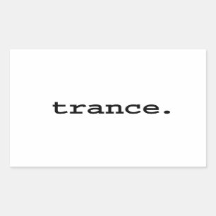 Pegatina Rectangular trance.