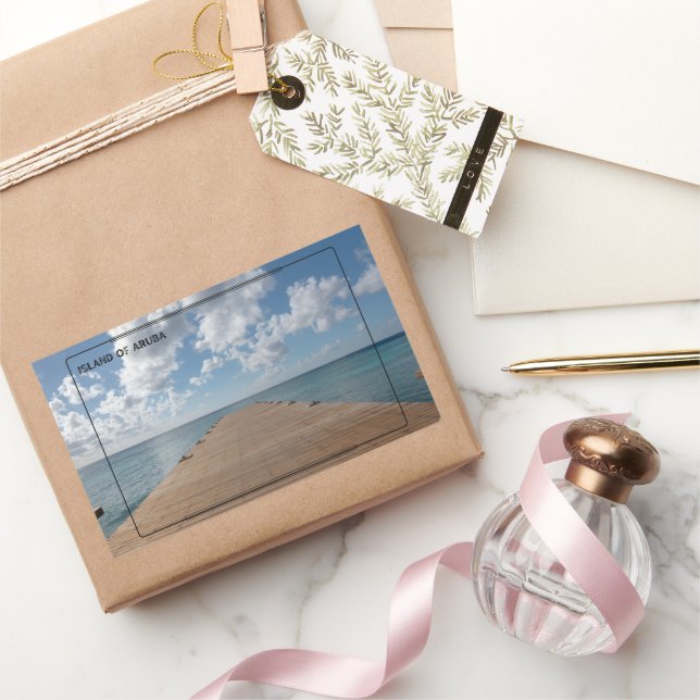Pegatina Rectangular Tranquilo Ocean Vibes (Regalar)