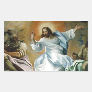 Pegatina Rectangular Transfiguration_by_Lodovico_Carracci.