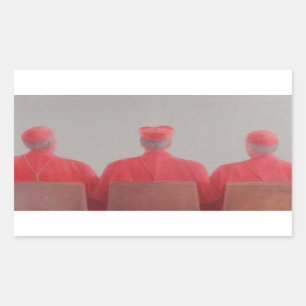 Pegatina Rectangular Tres cardenales II 2012