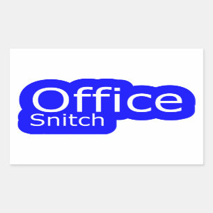 Pegatina Rectangular Trinchera de Office Humor de oficina