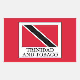 Pegatina Rectangular Trinidad y Tabago
