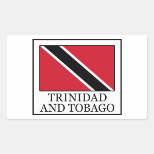 Pegatina Rectangular Trinidad y Tabago
