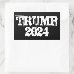 Pegatina Rectangular Trump 2024