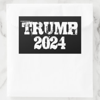 Pegatina Rectangular Trump 2024