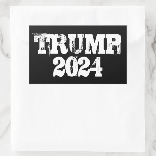 Pegatina Rectangular Trump 2024 (Bolso)