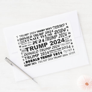 Pegatina Rectangular Trump 2024