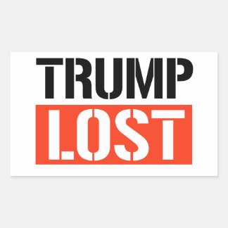 Pegatina Rectangular Trump perdido