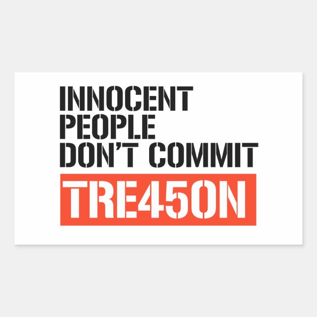 Pegatina Rectangular Trump TRE45ON is not a valid text to translate. Ho (Anverso)
