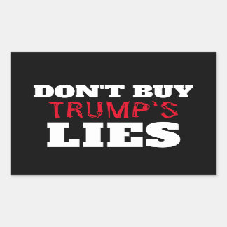 Pegatina Rectangular Trump's Lies Sticker