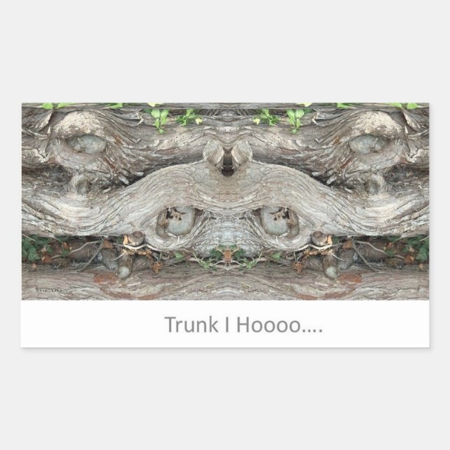 Pegatina Rectangular Trunk I Hoooo... (Anverso)