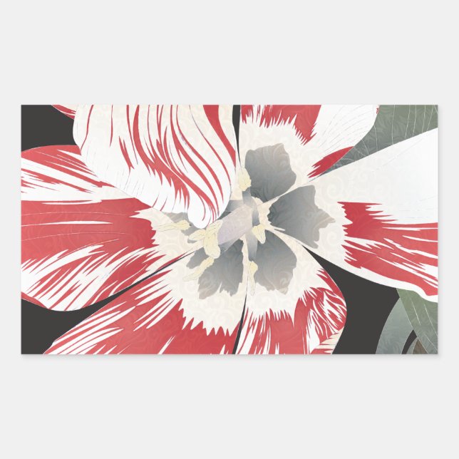 Pegatina Rectangular Tulip Stickers (Anverso)