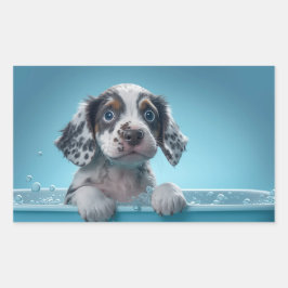 Pegatina Rectangular Tumba de baño de burbujas