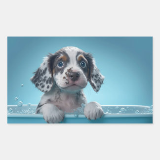 Pegatina Rectangular Tumba de baño de burbujas