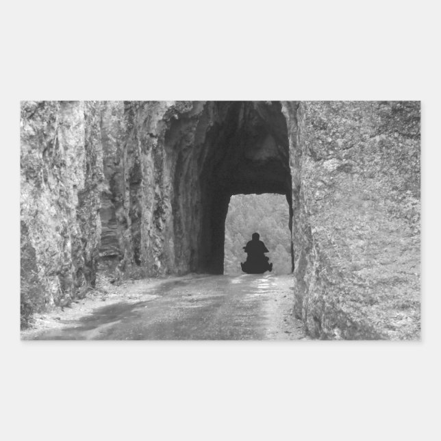 Pegatina Rectangular Túnel de la autopista Needles (Anverso)