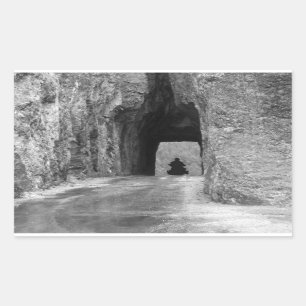 Pegatina Rectangular Túnel de la autopista Needles